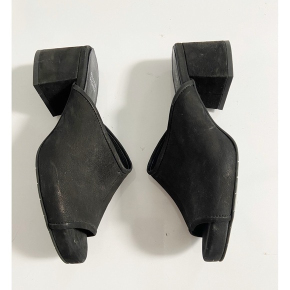Eileen Fisher Fala Tumbled Leather Block Heel Mule size 7.5 - Picture 5 of 10